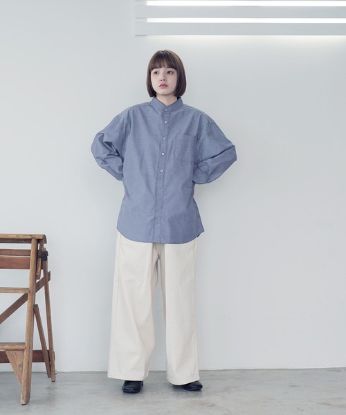 Air Tokyo(エアートウキョー)の「2WAY 仕様 レギュラー & バンドカラー シャツ(シャツ/ブラウス・メンズ・ネイビー・MEDIUM/LARGE)」の22枚目の写真