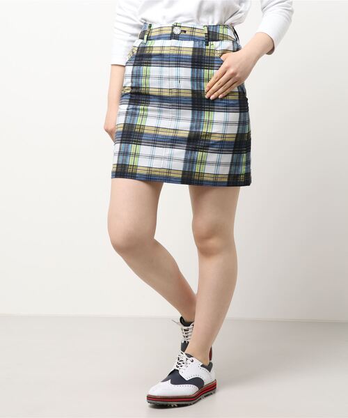 ZOY（ゾーイ）の「《ZOY》WOMENS マドラスプリント スカート（スカート・レディース・ピンク系その他/グリーン・38/40/36）」の2枚目の写真