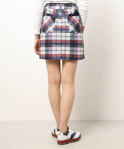 ZOY（ゾーイ）の「《ZOY》WOMENS マドラスプリント スカート（スカート・レディース・ピンク系その他/グリーン・38/40/36）」の4枚目の写真