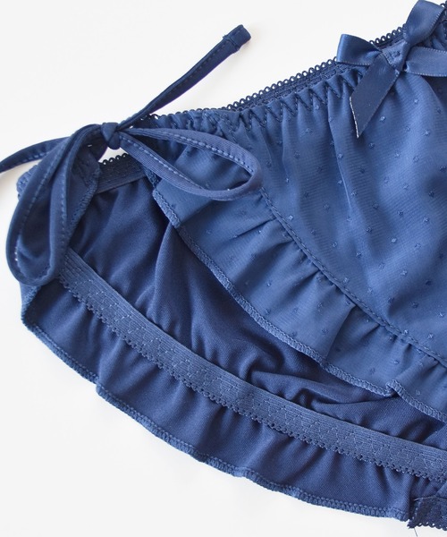 セール】サイドリボン ドットシフォンフリルショーツ（ショーツ