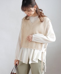 Crisp | メッシュニットベスト(ベスト)