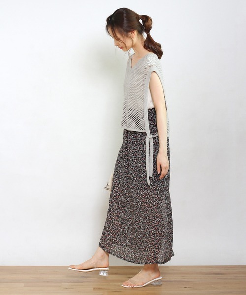 Crisp（クリスプ）の「メッシュニットベスト（ベスト・レディース・ブルー/アイボリー・FREE）」の12枚目の写真