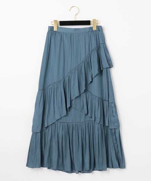 GRACE CONTINENTAL（グレースコンチネンタル）の「イレギュラーティアードスカート（スカート・レディース・ピンク/ブルー・38/36）」の11枚目の写真