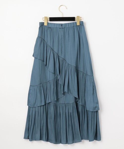 GRACE CONTINENTAL（グレースコンチネンタル）の「イレギュラーティアードスカート（スカート・レディース・ピンク/ブルー・38/36）」の15枚目の写真