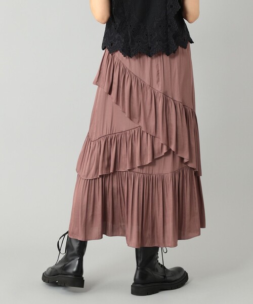 GRACE CONTINENTAL（グレースコンチネンタル）の「イレギュラーティアードスカート（スカート・レディース・ピンク/ブルー・38/36）」の20枚目の写真