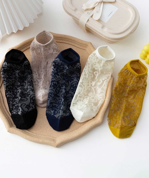 「kakko」(カッコ)の「レディース レースシースルー ショートソックス靴下(ソックス/靴下・レディース・A/B/C/D/E・FREE)」の8枚目の写真