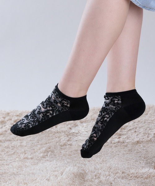 「kakko」(カッコ)の「レディース レースシースルー ショートソックス靴下(ソックス/靴下・レディース・A/B/C/D/E・FREE)」の22枚目の写真