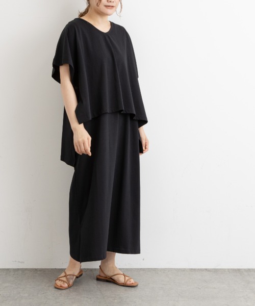 PUAL CE CIN（ピュアルセシン）の「【Du noir・WEB限定】3WAYシルケットワンピース（ワンピース・レディース・ホワイト/ブラック/グレー・FREE）」の2枚目の写真