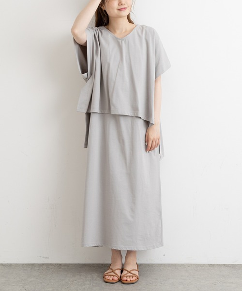 PUAL CE CIN（ピュアルセシン）の「【Du noir・WEB限定】3WAYシルケットワンピース（ワンピース・レディース・ホワイト/ブラック/グレー・FREE）」の21枚目の写真