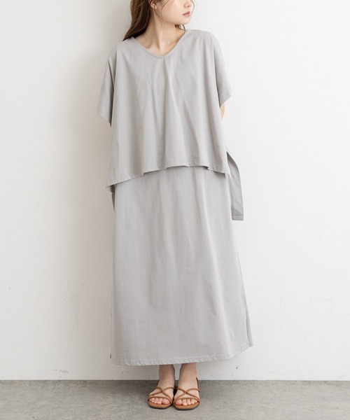 PUAL CE CIN（ピュアルセシン）の「【Du noir・WEB限定】3WAYシルケットワンピース（ワンピース・レディース・ホワイト/ブラック/グレー・FREE）」の20枚目の写真