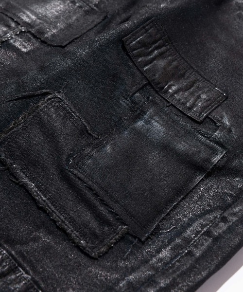 glamb（グラム）の「Paraffin coat unplugged denim
