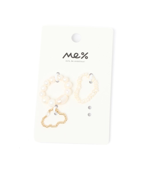 Me%（ミィパーセント）の「☆3点セット☆タンスイパールSETリング（リング・レディース・ホワイト・FREE）」の9枚目の写真