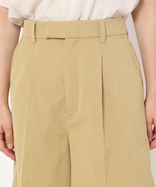 mysty woman（ミスティウーマン）の「センタープレスショートパンツ 958780（その他パンツ・レディース・イエロー/アイボリー/モカ・FREE）」の14枚目の写真