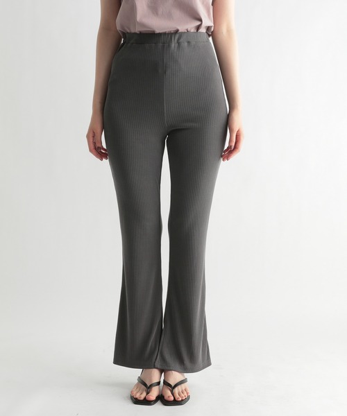 Andemiu（アンデミュウ）の「カットリブパンツ954696（その他パンツ・レディース・イエロー/グレー・FREE）」の3枚目の写真