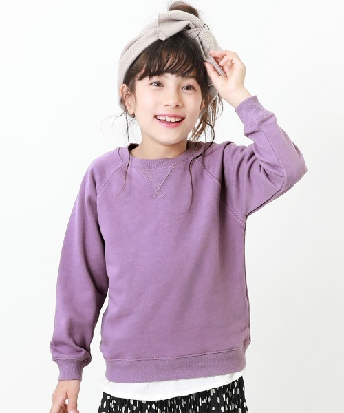 devirock(デビロック)の「無地スウェットトレーナー(スウェット・キッズ・ベージュ/ライトブラウン/杢グレー/モカ/スモークピンク/ラベンダー/ブラック/ブルーグレー/オートミール/マスタード/レッド/グリーン/パープル系その他/イエロー/ダークグリーン/カーキ・140cm/150cm/80cm/90cm/160cm/130cm/110cm/100cm/120cm)」の11枚目の写真