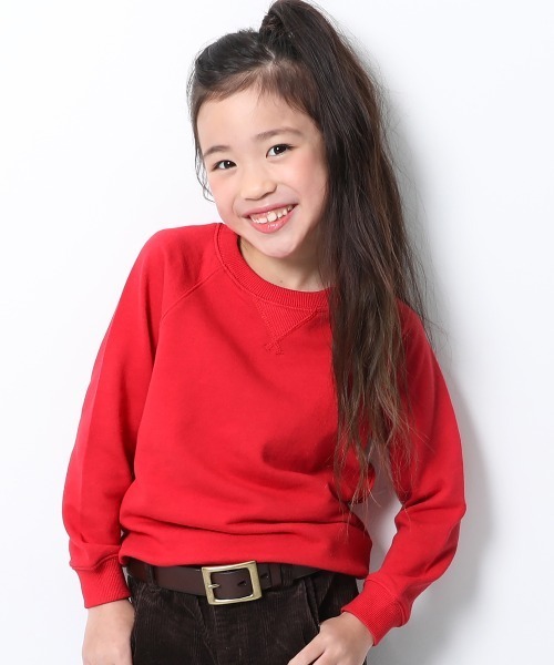 devirock(デビロック)の「無地スウェットトレーナー(スウェット・キッズ・ベージュ/ライトブラウン/杢グレー/モカ/スモークピンク/ラベンダー/ブラック/ブルーグレー/オートミール/マスタード/レッド/グリーン/パープル系その他/イエロー/ダークグリーン/カーキ・140cm/150cm/80cm/90cm/160cm/130cm/110cm/100cm/120cm)」の16枚目の写真