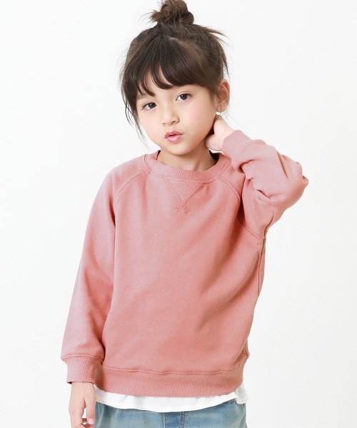 devirock(デビロック)の「無地スウェットトレーナー(スウェット・キッズ・ベージュ/ライトブラウン/杢グレー/モカ/スモークピンク/ラベンダー/ブラック/ブルーグレー/オートミール/マスタード/レッド/グリーン/パープル系その他/イエロー/ダークグリーン/カーキ・140cm/150cm/80cm/90cm/160cm/130cm/110cm/100cm/120cm)」の15枚目の写真