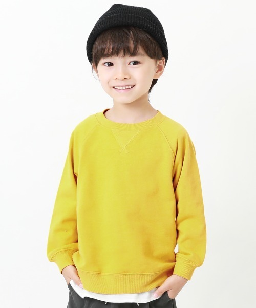 devirock(デビロック)の「無地スウェットトレーナー(スウェット・キッズ・ベージュ/ライトブラウン/杢グレー/モカ/スモークピンク/ラベンダー/ブラック/ブルーグレー/オートミール/マスタード/レッド/グリーン/パープル系その他/イエロー/ダークグリーン/カーキ・140cm/150cm/80cm/90cm/160cm/130cm/110cm/100cm/120cm)」の13枚目の写真