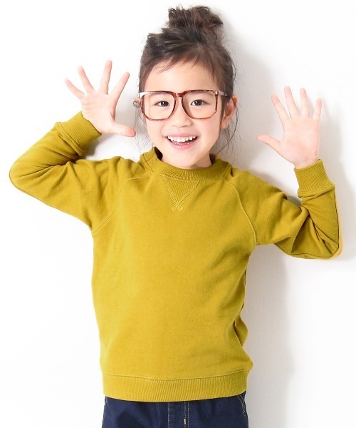 devirock(デビロック)の「無地スウェットトレーナー(スウェット・キッズ・ベージュ/ライトブラウン/杢グレー/モカ/スモークピンク/ラベンダー/ブラック/ブルーグレー/オートミール/マスタード/レッド/グリーン/パープル系その他/イエロー/ダークグリーン/カーキ・140cm/150cm/80cm/90cm/160cm/130cm/110cm/100cm/120cm)」の14枚目の写真