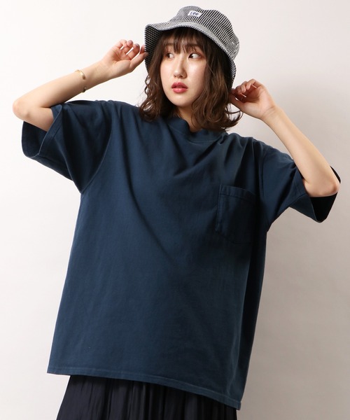 カジュアルなコーデに♪【LOUISVUITTON】クルーネックTシャツ Goodwear(グッドウェア)USAコットンポケット付きビッグ