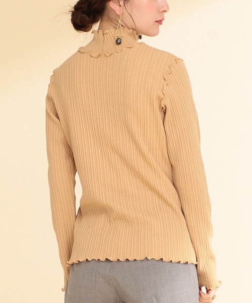 Ray BEAMS（レイビームス）の「Ray BEAMS / ランダム リブ メロー ハイネック カットソー（Tシャツ/カットソー・レディース・オフホワイト/キャメル/グリーン系その他2・ONE SIZE）」の17枚目の写真