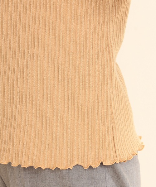 Ray BEAMS（レイビームス）の「Ray BEAMS / ランダム リブ メロー ハイネック カットソー（Tシャツ/カットソー・レディース・オフホワイト/キャメル/グリーン系その他2・ONE SIZE）」の19枚目の写真