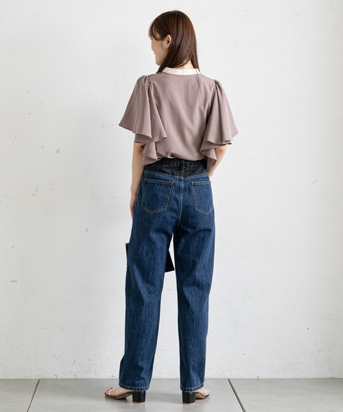 prose verse（プロズヴェール）の「フリルスリーブセンタータックブラウス（シャツ/ブラウス・レディース・ブラック/アイボリー/ブルー/ブラウン・MEDIUM）」の19枚目の写真