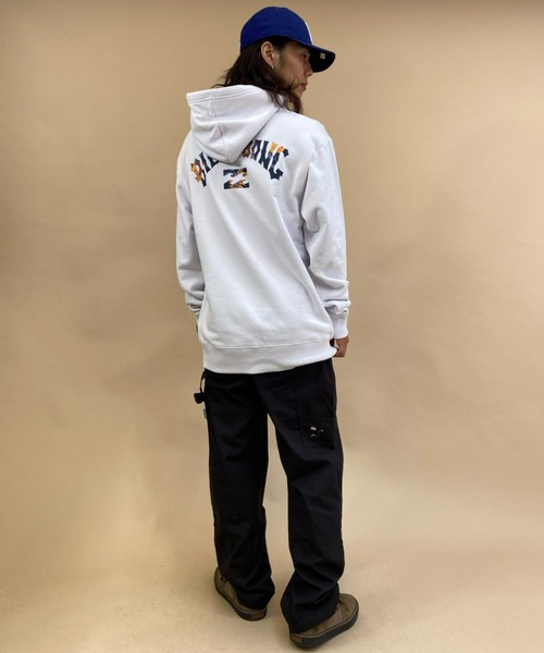 BILLABONG(ビラボン)の「BILLABONG/ビラボン 裏起毛 バックプリントパーカー BB012-013(パーカー・メンズ・ブラック/ホワイト・XL/M/L)」の8枚目の写真