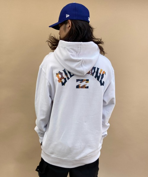 BILLABONG(ビラボン)の「BILLABONG/ビラボン 裏起毛 バックプリントパーカー BB012-013(パーカー・メンズ・ブラック/ホワイト・XL/M/L)」の3枚目の写真