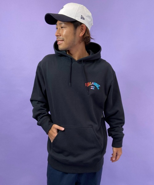 BILLABONG(ビラボン)の「BILLABONG/ビラボン 裏起毛 バックプリントパーカー BB012-013(パーカー・メンズ・ブラック/ホワイト・XL/M/L)」の6枚目の写真