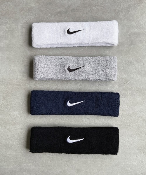 NIKE(ナイキ)の「NIKE ナイキ / スウッシュ ヘッドバンド(ヘアバンド・メンズ・ホワイト/ブラック/ネイビー/グレー/レッド/グリーン/ピンク/ブルー/オレンジ・FREE)」の10枚目の写真