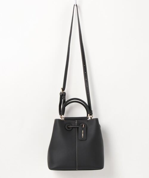 MONO　COMME CA（モノコムサ）の「3way　巾着ショルダー（ショルダーバッグ・レディース・ブラック/ベージュ・FREE）」の6枚目の写真