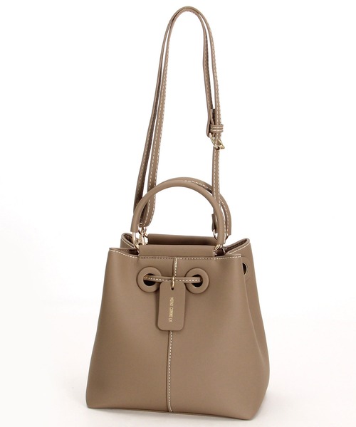 MONO　COMME CA（モノコムサ）の「3way　巾着ショルダー（ショルダーバッグ・レディース・ブラック/ベージュ・FREE）」の19枚目の写真