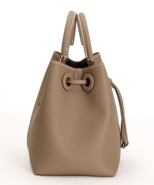 MONO　COMME CA（モノコムサ）の「3way　巾着ショルダー（ショルダーバッグ・レディース・ブラック/ベージュ・FREE）」の14枚目の写真