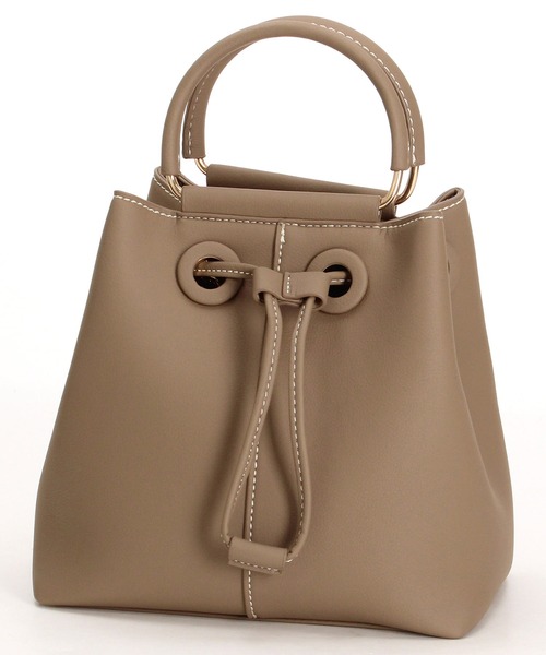 MONO　COMME CA（モノコムサ）の「3way　巾着ショルダー（ショルダーバッグ・レディース・ブラック/ベージュ・FREE）」の13枚目の写真