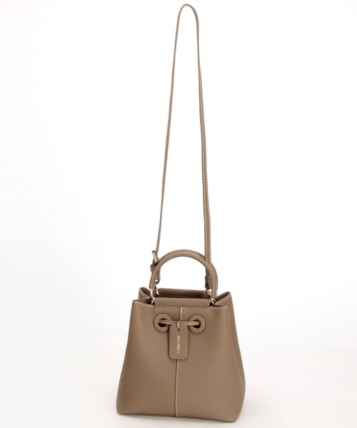 MONO　COMME CA（モノコムサ）の「3way　巾着ショルダー（ショルダーバッグ・レディース・ブラック/ベージュ・FREE）」の20枚目の写真