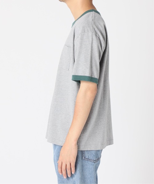 PULP/417EDIFICE(パルプフォーワンセブンエディフィス)の「◆BOXY RINGER SS TEE(Tシャツ/カットソー・メンズ・ネイビー/グレー/レッド・1/2)」の12枚目の写真