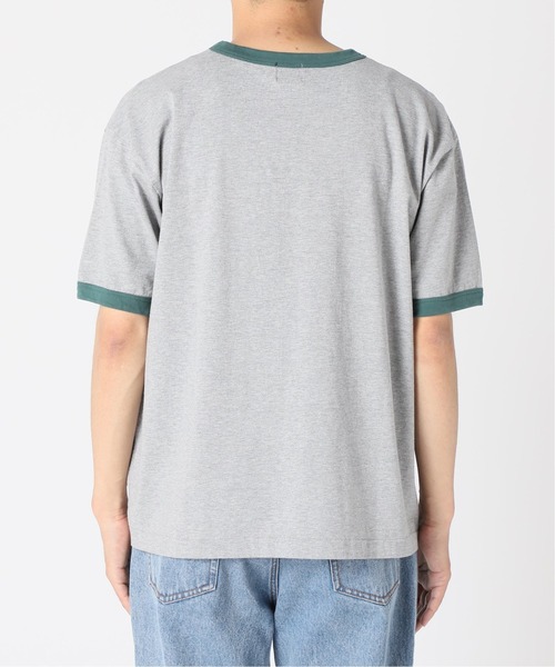 PULP/417EDIFICE(パルプフォーワンセブンエディフィス)の「◆BOXY RINGER SS TEE(Tシャツ/カットソー・メンズ・ネイビー/グレー/レッド・1/2)」の13枚目の写真