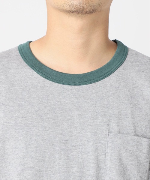 PULP/417EDIFICE(パルプフォーワンセブンエディフィス)の「◆BOXY RINGER SS TEE(Tシャツ/カットソー・メンズ・ネイビー/グレー/レッド・1/2)」の14枚目の写真