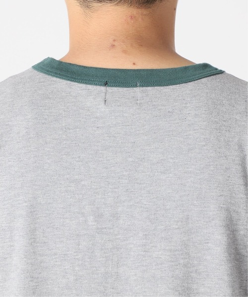 PULP/417EDIFICE(パルプフォーワンセブンエディフィス)の「◆BOXY RINGER SS TEE(Tシャツ/カットソー・メンズ・ネイビー/グレー/レッド・1/2)」の15枚目の写真