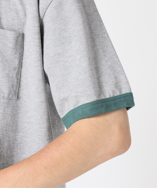 PULP/417EDIFICE(パルプフォーワンセブンエディフィス)の「◆BOXY RINGER SS TEE(Tシャツ/カットソー・メンズ・ネイビー/グレー/レッド・1/2)」の17枚目の写真