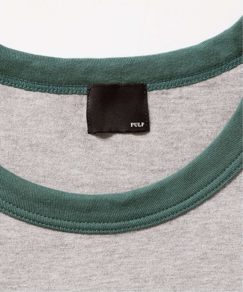 PULP/417EDIFICE(パルプフォーワンセブンエディフィス)の「◆BOXY RINGER SS TEE(Tシャツ/カットソー・メンズ・ネイビー/グレー/レッド・1/2)」の20枚目の写真