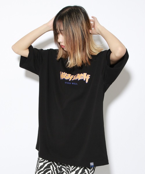 PBLIM（ページボーイリム）の「【PAGEBOYLIM】SBロゴプリントT（Tシャツ/カットソー・レディース・ブラック/マスタード/レッド・MEDIUM/LARGE）」の2枚目の写真