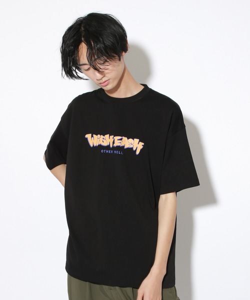 PBLIM（ページボーイリム）の「【PAGEBOYLIM】SBロゴプリントT（Tシャツ/カットソー・レディース・ブラック/マスタード/レッド・MEDIUM/LARGE）」の4枚目の写真