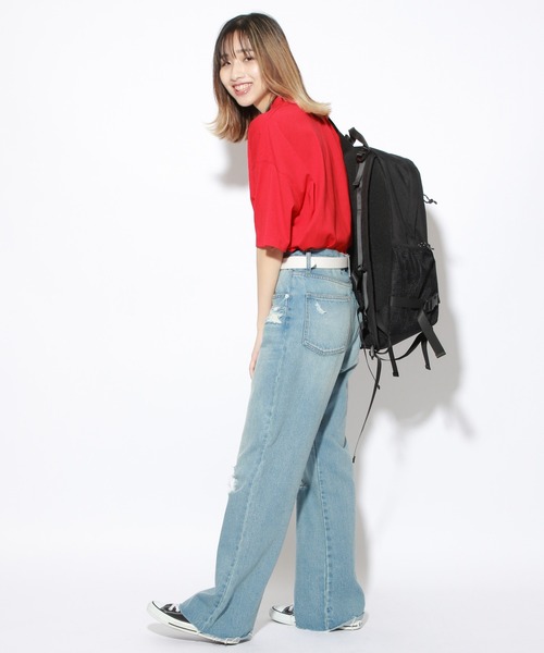 PBLIM（ページボーイリム）の「【PAGEBOYLIM】SBロゴプリントT（Tシャツ/カットソー・レディース・ブラック/マスタード/レッド・MEDIUM/LARGE）」の16枚目の写真