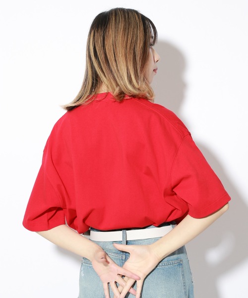 PBLIM（ページボーイリム）の「【PAGEBOYLIM】SBロゴプリントT（Tシャツ/カットソー・レディース・ブラック/マスタード/レッド・MEDIUM/LARGE）」の8枚目の写真