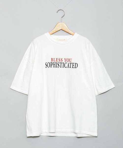 AS KNOW AS plus（アズノゥアズプラス）の「☆バンドＴツアーなビッグＴシャツ（Tシャツ/カットソー・レディース・グレイッシュベージュ/オフホワイト/チャコールグレー・FREE）」の11枚目の写真