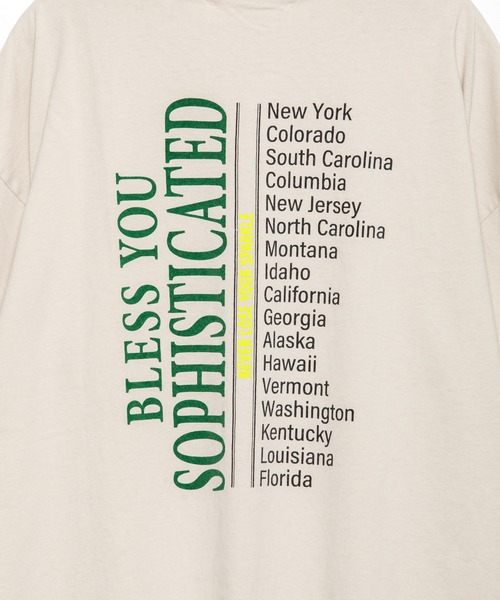 AS KNOW AS plus（アズノゥアズプラス）の「☆バンドＴツアーなビッグＴシャツ（Tシャツ/カットソー・レディース・グレイッシュベージュ/オフホワイト/チャコールグレー・FREE）」の22枚目の写真