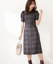 クラシカルチェック襟付きタイトＯＰ / 1211240812