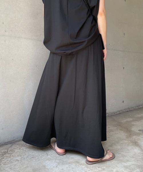 DouDou（ドゥドゥ）の「セットアップカットフレアスカート（スカート・レディース・イエロー/ブラック/ブルー・FREE）」の21枚目の写真